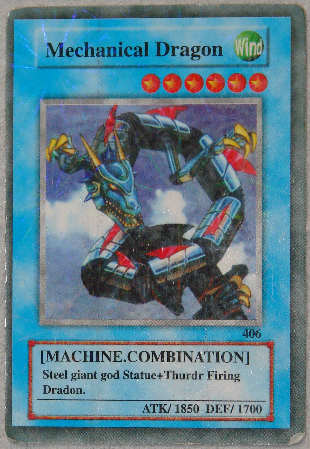 Fake Yu-Gi-Oh Mechanical Dragon