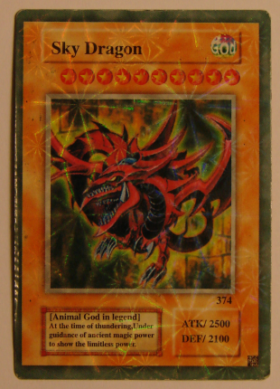 Fake Yu-Gi-Oh "Sky Dragon" (Slifer)